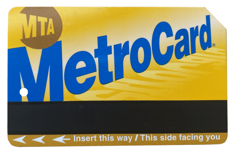 Front of MTA card